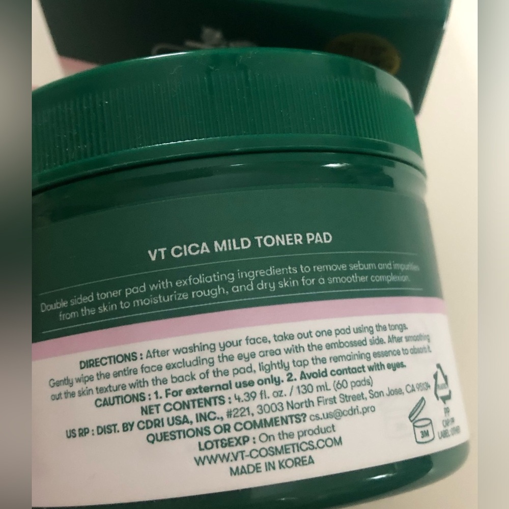 Cica Mild Toner Pad - Green - Picture 4 of 4
